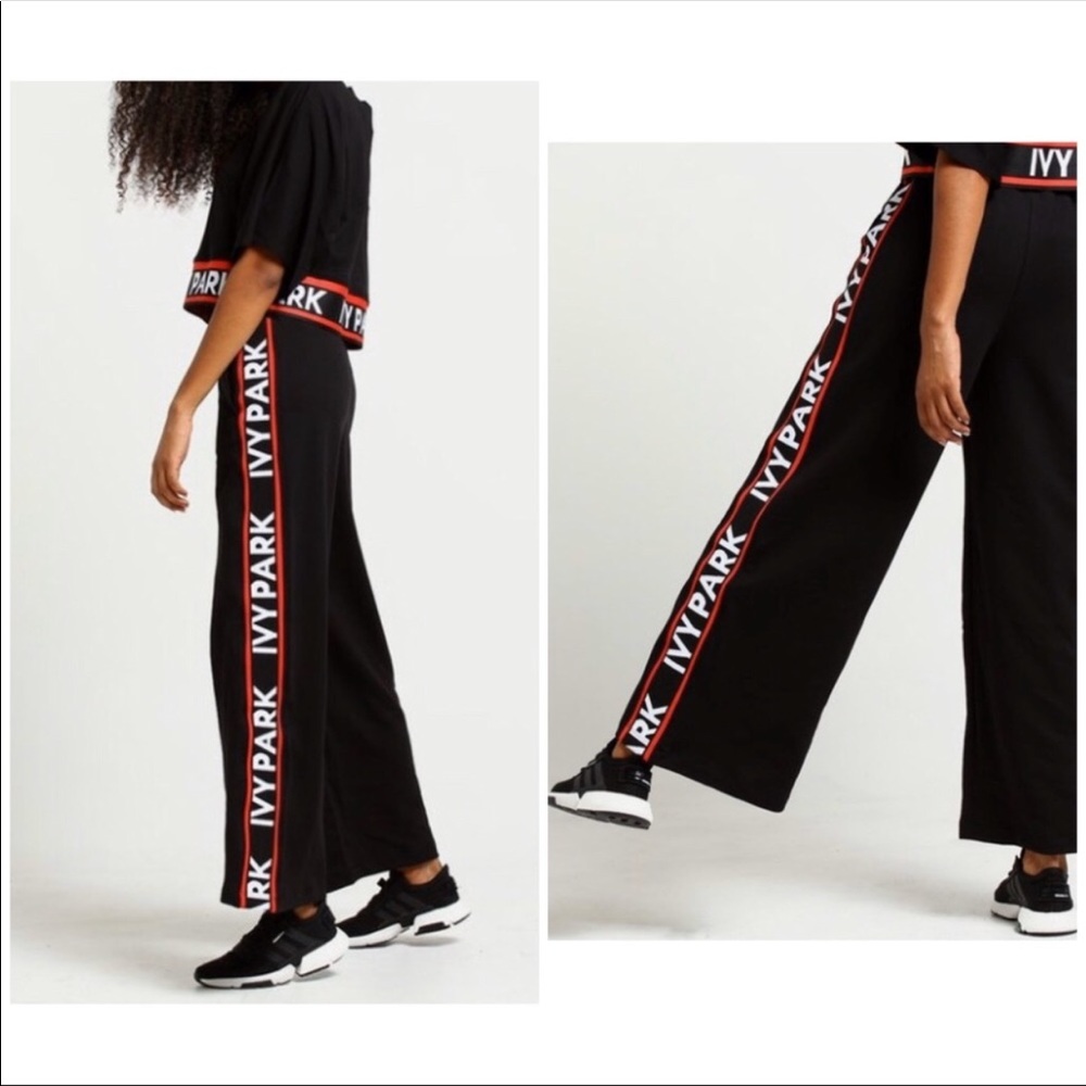 NWT IVY PARK by Beyoncé Flatknit Wide Leg Joggers